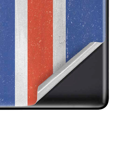 Iceland Flag Distressed Pixel Skins